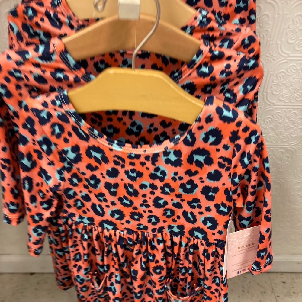 Wild one twirl dress 3/4 sleeve